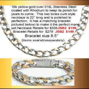 CURB STYLE BRACELET AND NECKLACE (BUY 1 OR BOTH)